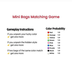 Mini Bags Matching Game