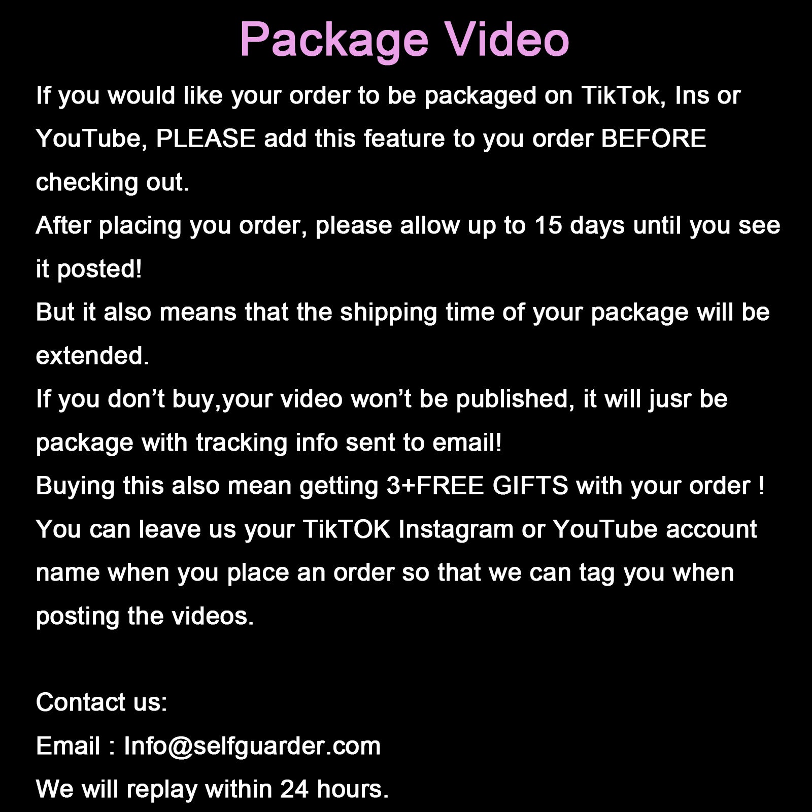 TikTok Packaging Video