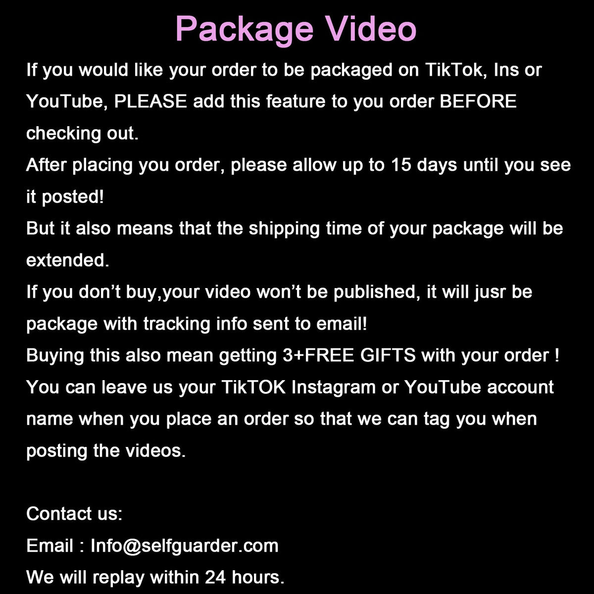 TikTok Packaging Video